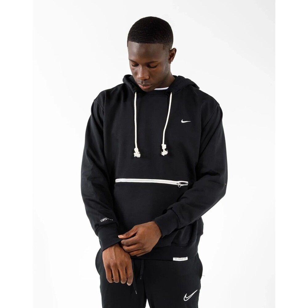 NIKE Standard Issue Hoodie Pullover Black Dri-Fit Basketball CV0864-010 Men's M